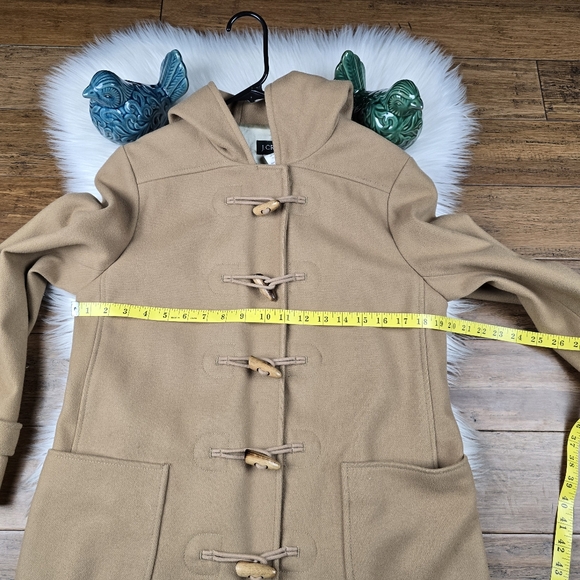 J.Crew Wool Blend toggle Duffle Pea Coat Medium Petite - Picture 2 of 16